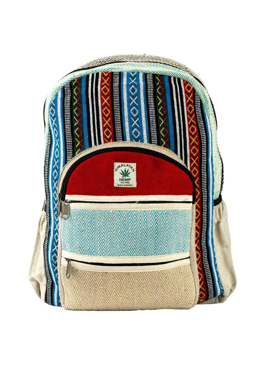 SOSB1006L-RED (1) Mochila Nepal franja celeste