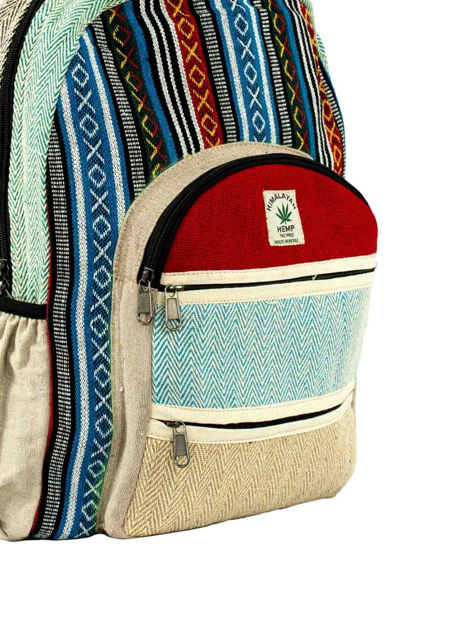 SOSB1006L-RED (3) Mochila Nepal franja celeste