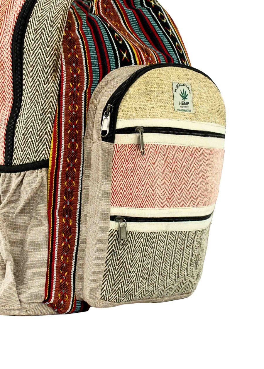 SOSB1006L-WHITE(3) Mochila Nepal franja celeste